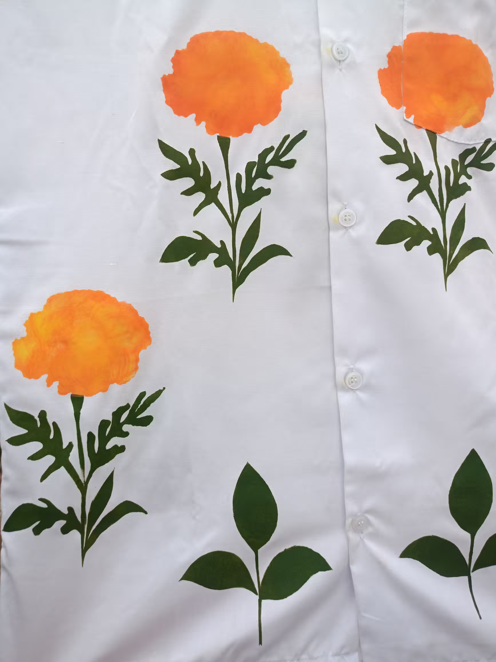 Floral White Shirt - Image 3